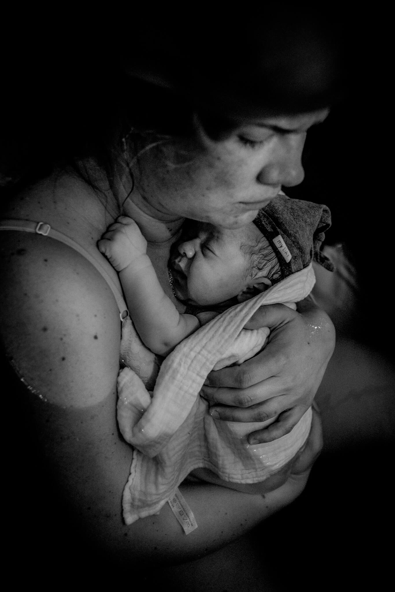 Geboortefotografie kinderen bij de bevalling